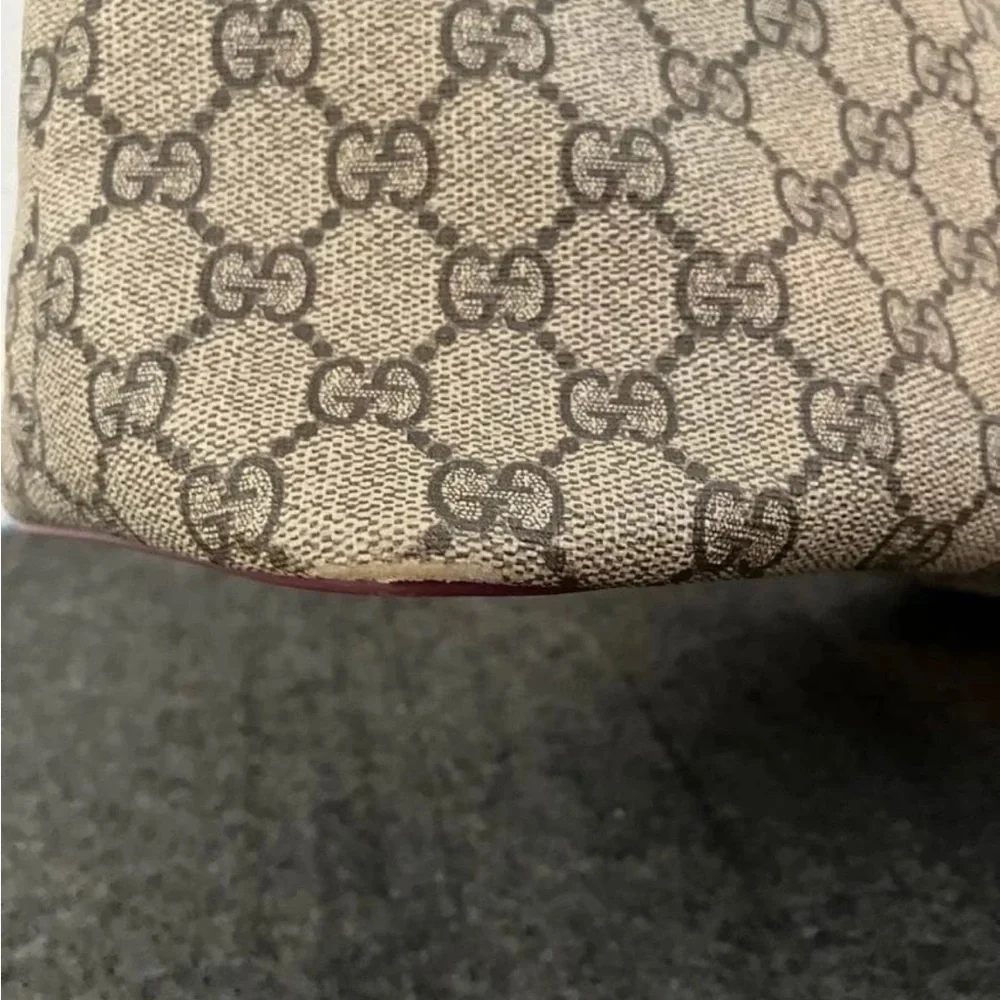 Gucci Beige and Pink Signature Tote - Picture 6 of 8